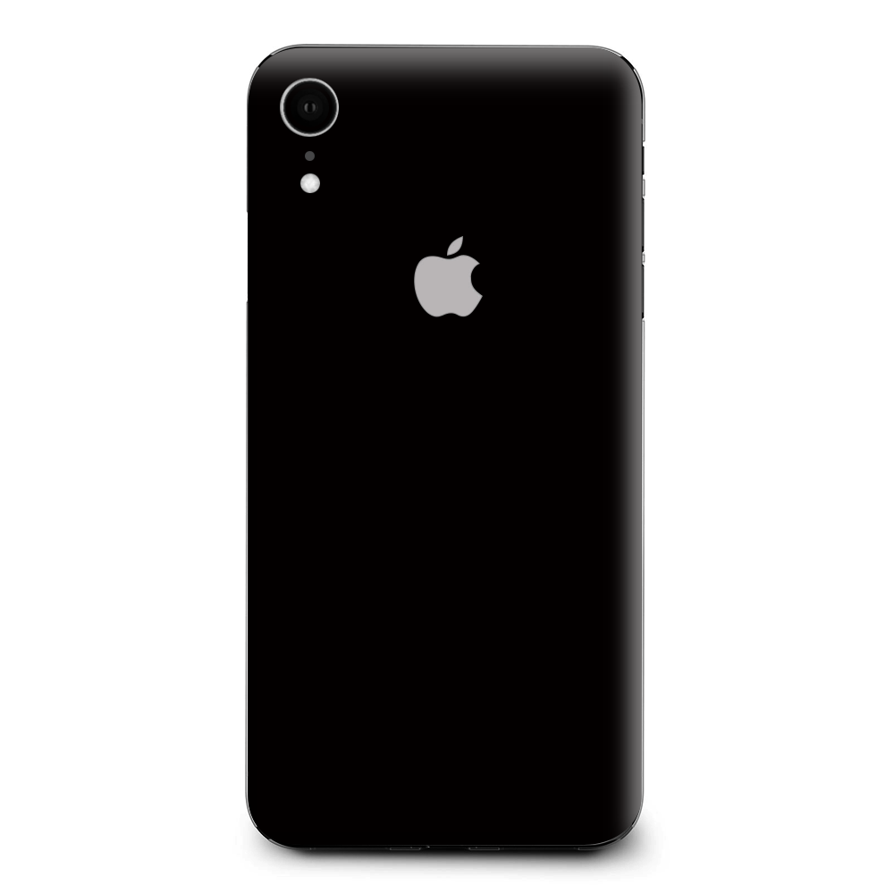 Solid Black Apple iPhone XR Skin