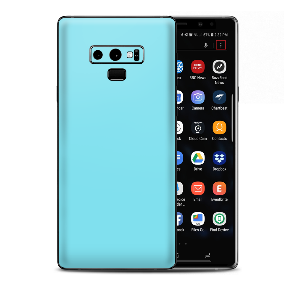 Baby Blue Color Samsung Galaxy Note 9 Skin