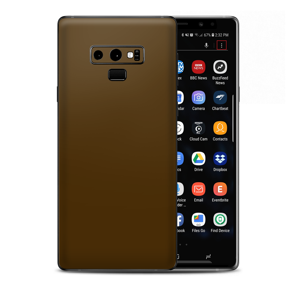 Solid Brown Samsung Galaxy Note 9 Skin