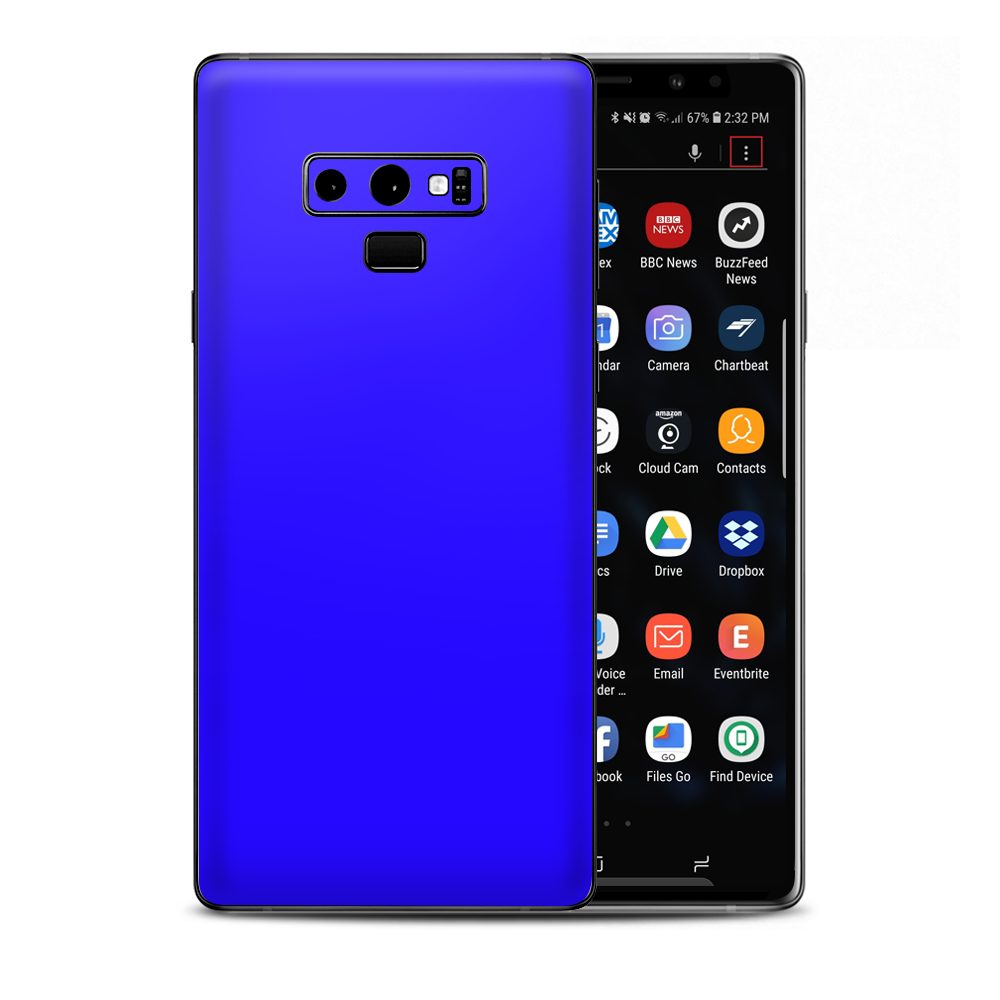 Bright Blue Samsung Galaxy Note 9 Skin