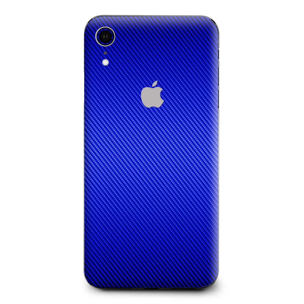 Blue Carbon Fiber Look Apple iPhone XR Skin