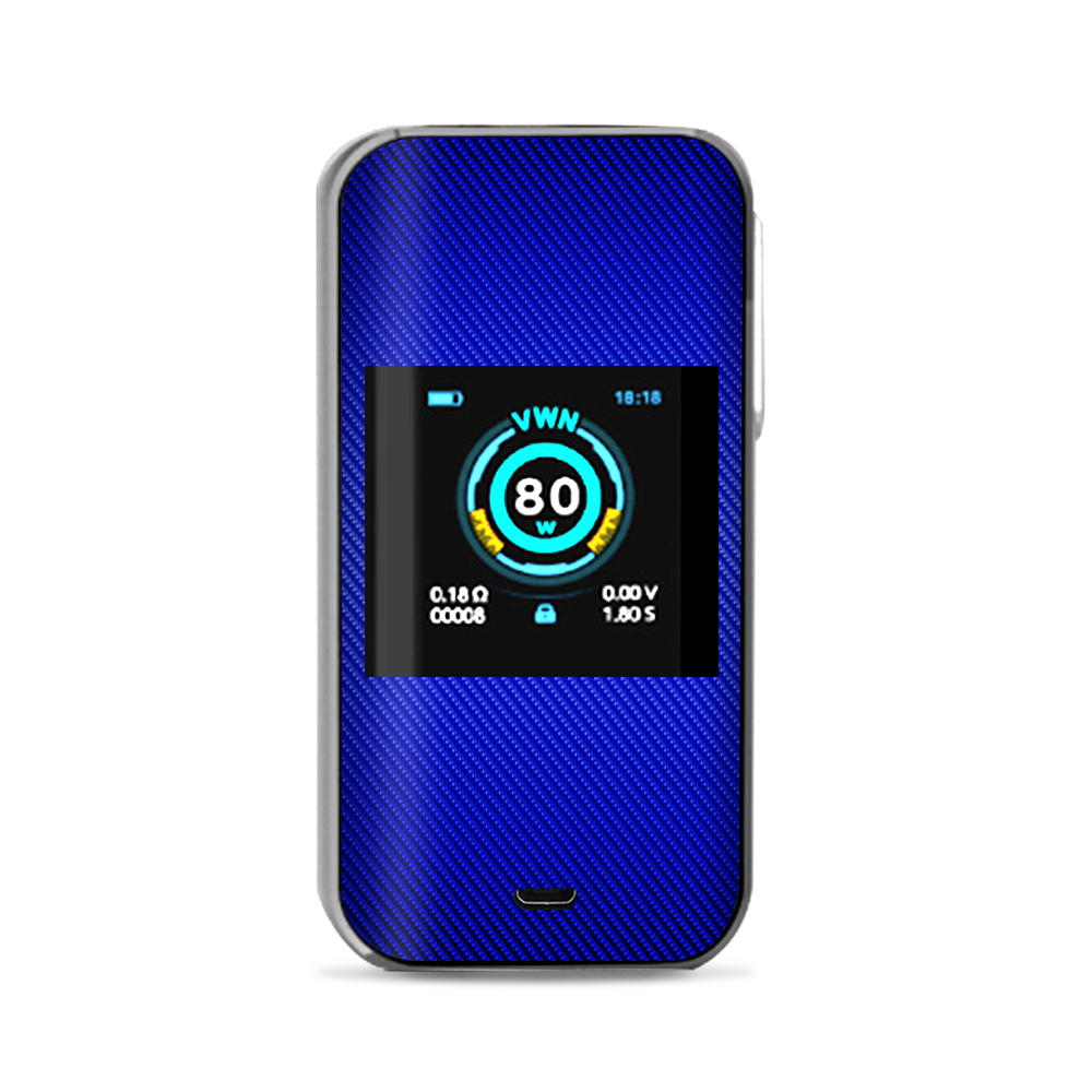  Blue Carbon Fiber Look Vaporesso Luxe Nano Kit Skin