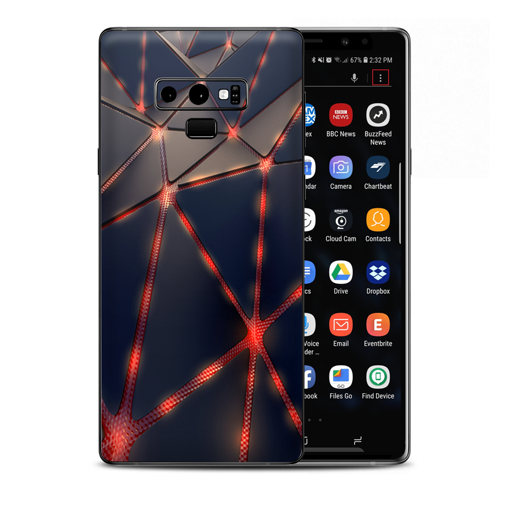 Retro Abstract Art Samsung Galaxy Note 9 Skin