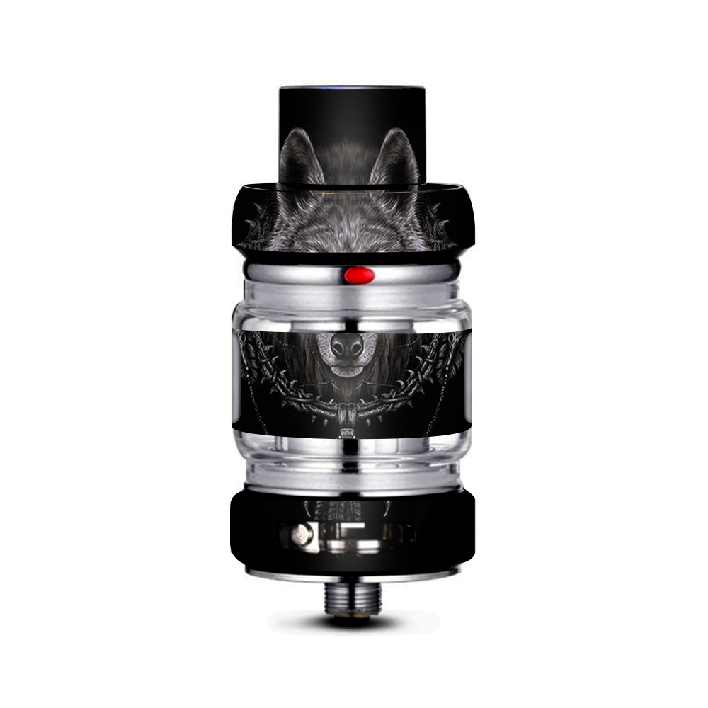  Wolf Dreamcatcher Back White Freemax Mesh Pro Tank Skin