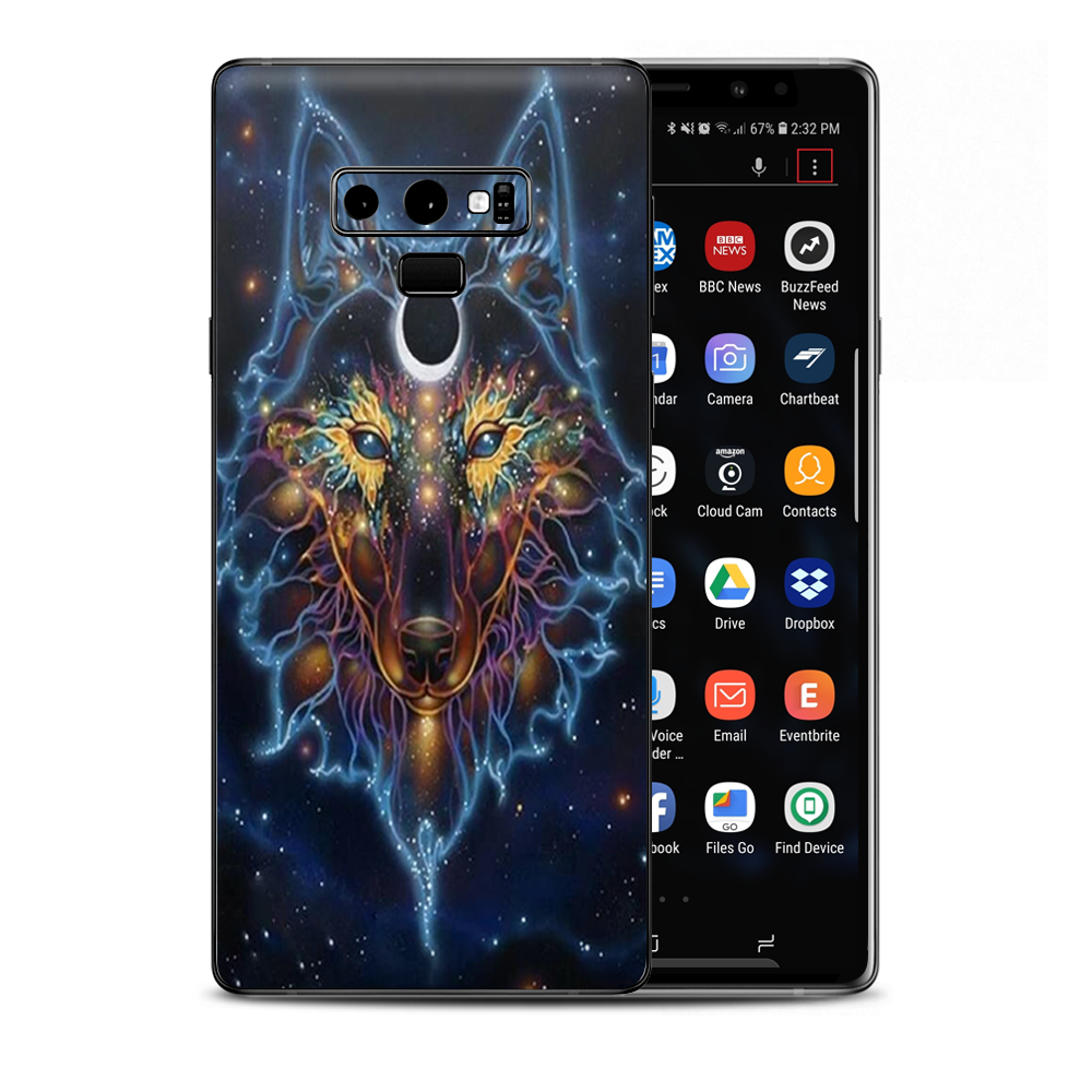 Wolf Dreamcatcher Color Samsung Galaxy Note 9 Skin