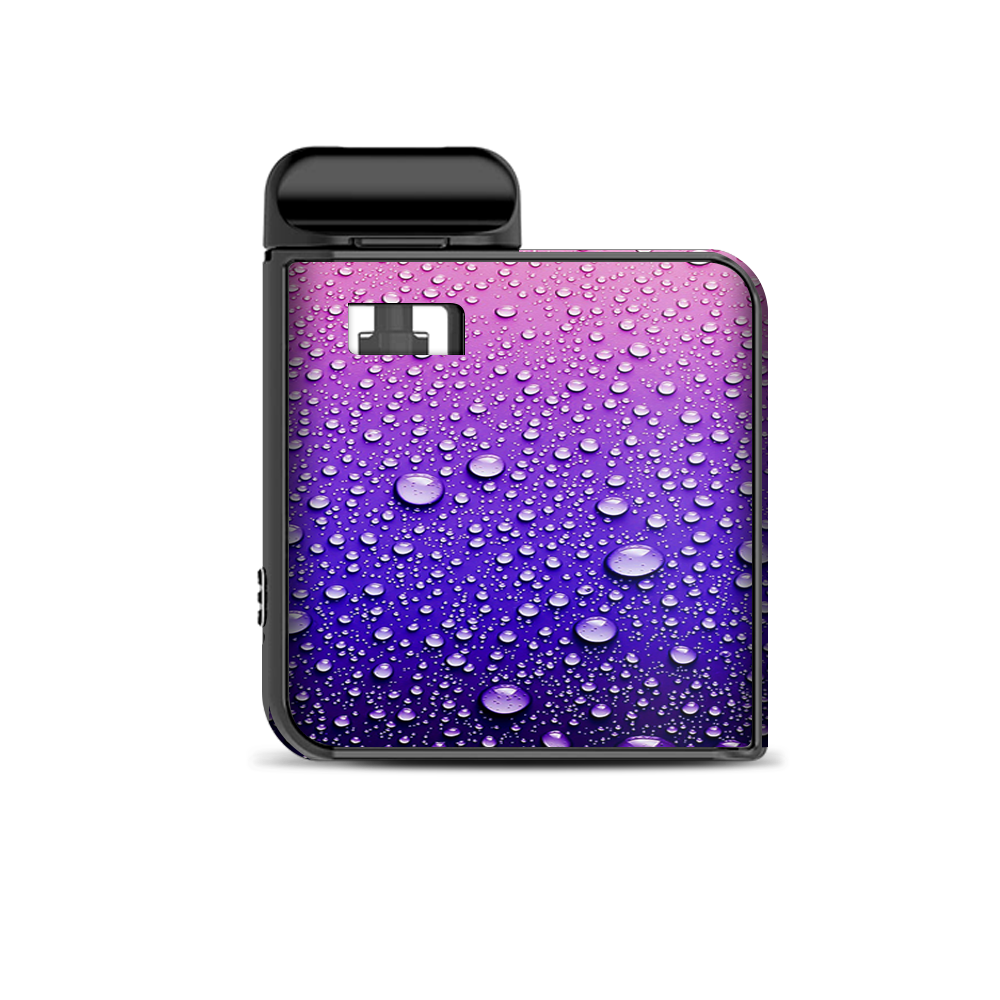  Waterdrops On Purple Smok Mico Kit Skin