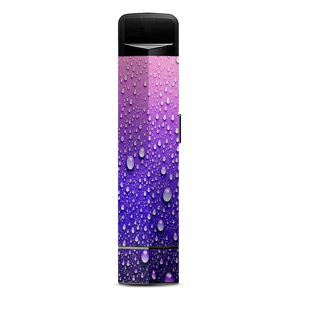  Waterdrops On Purple Suorin Edge Pod System Skin