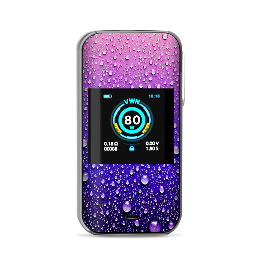  Waterdrops On Purple Vaporesso Luxe Nano Kit Skin
