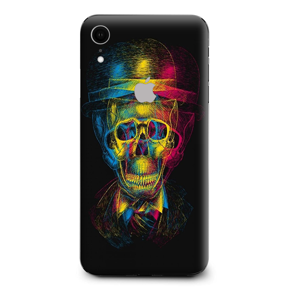 Skeleton In Derby Hat Apple iPhone XR Skin