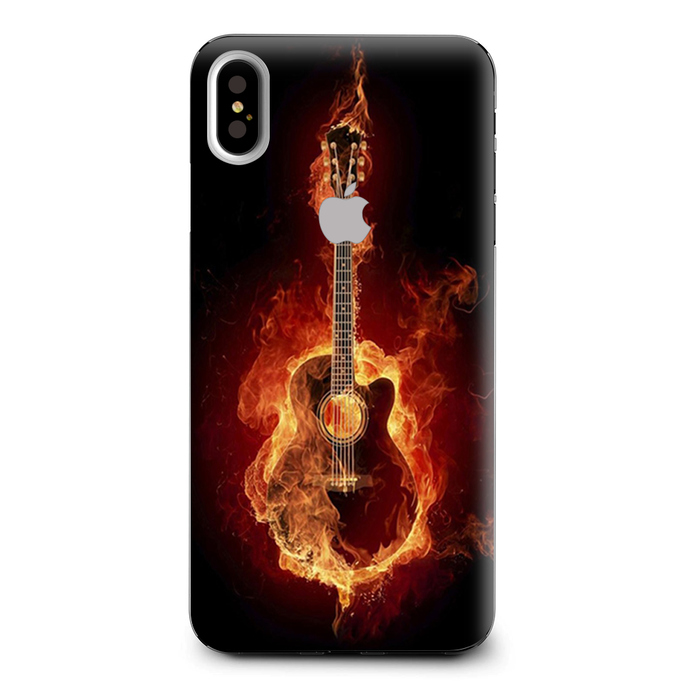 Guitar In Flames Apple iPhone XS Max Skin