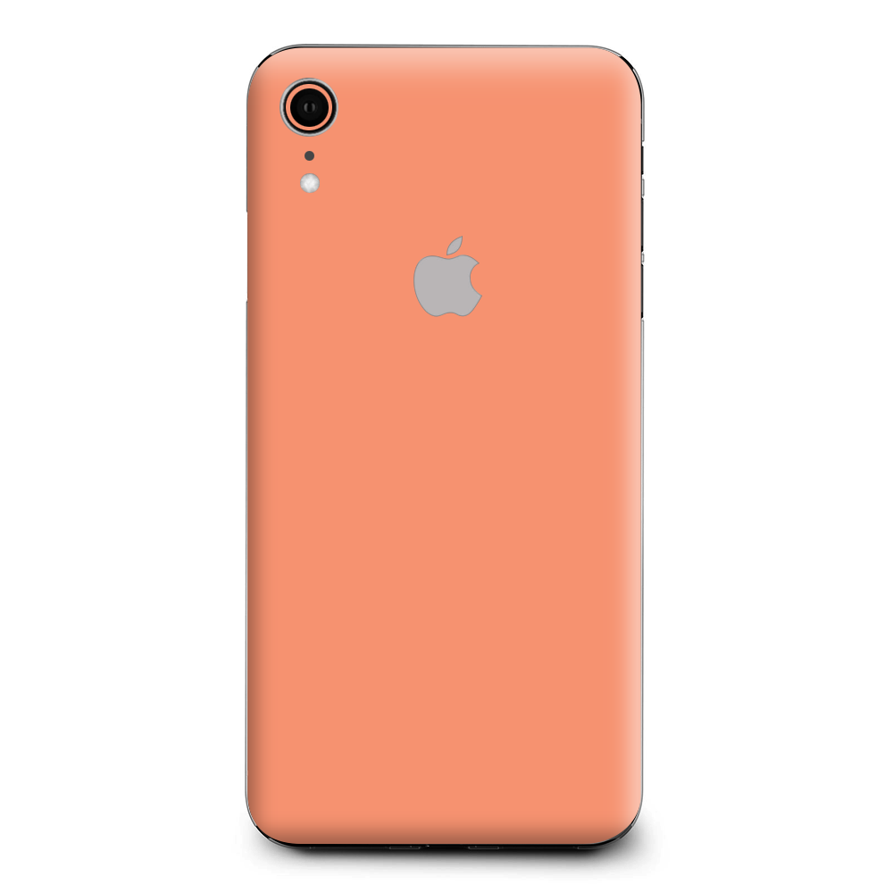 Orange Colour Apple Iphone Xr Orange Skin Decal Vinyl Wrap For