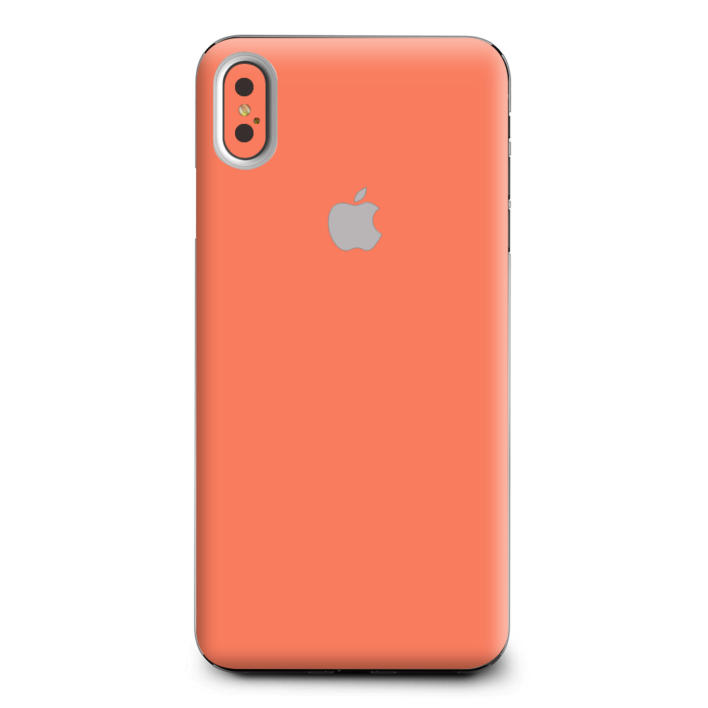 Solid Salmon Color Apple iPhone XS Max Skin