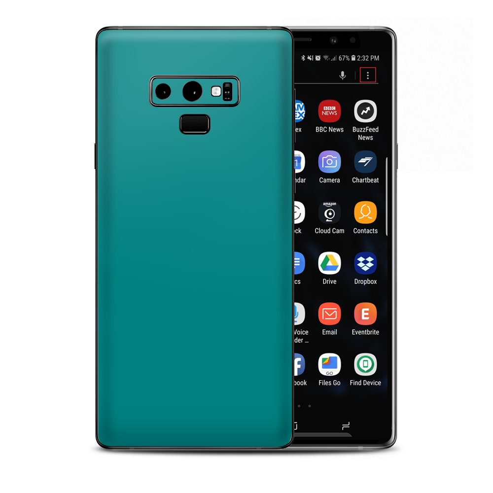 Teal Color Samsung Galaxy Note 9 Skin