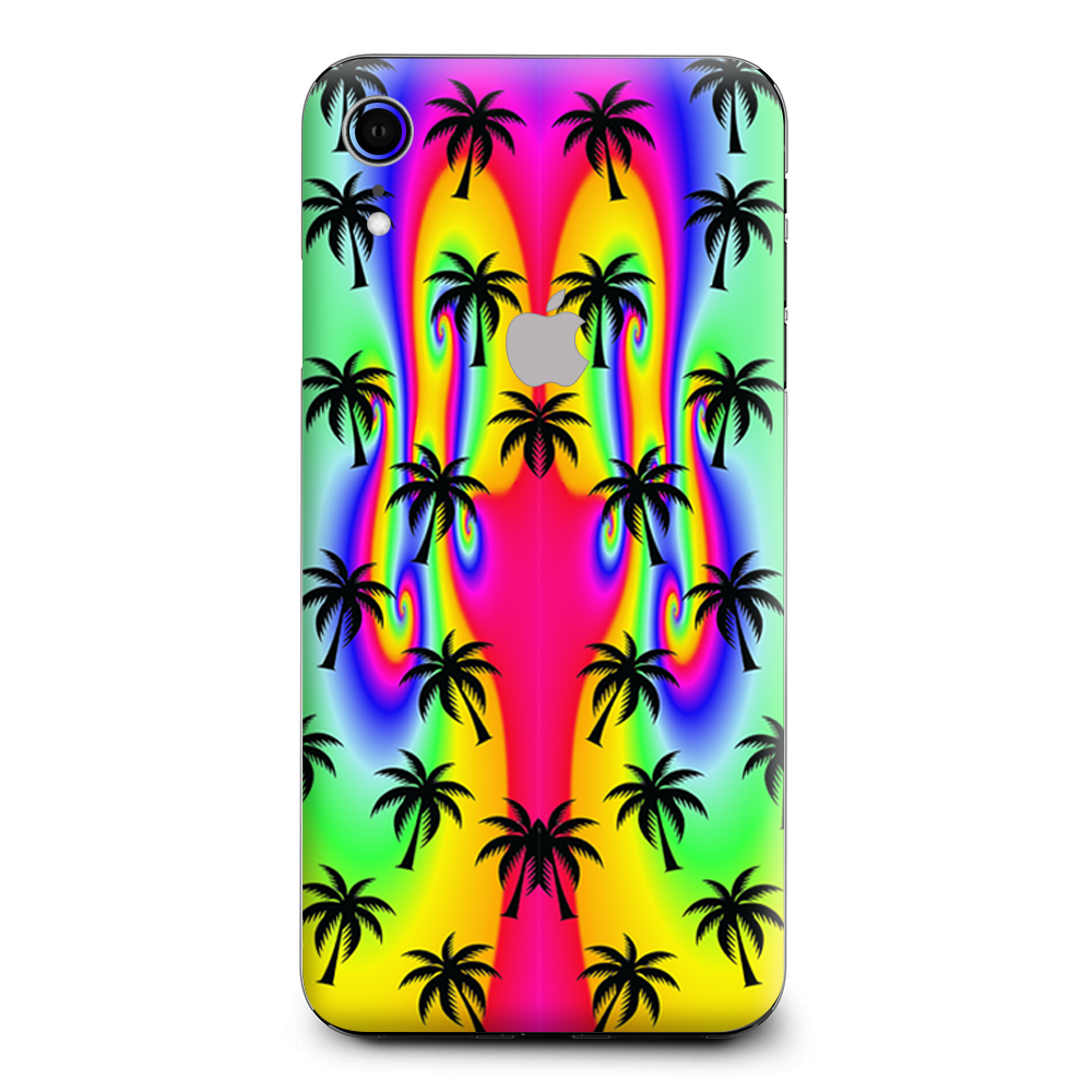 Rainbow Palm Tree Apple iPhone XR Skin