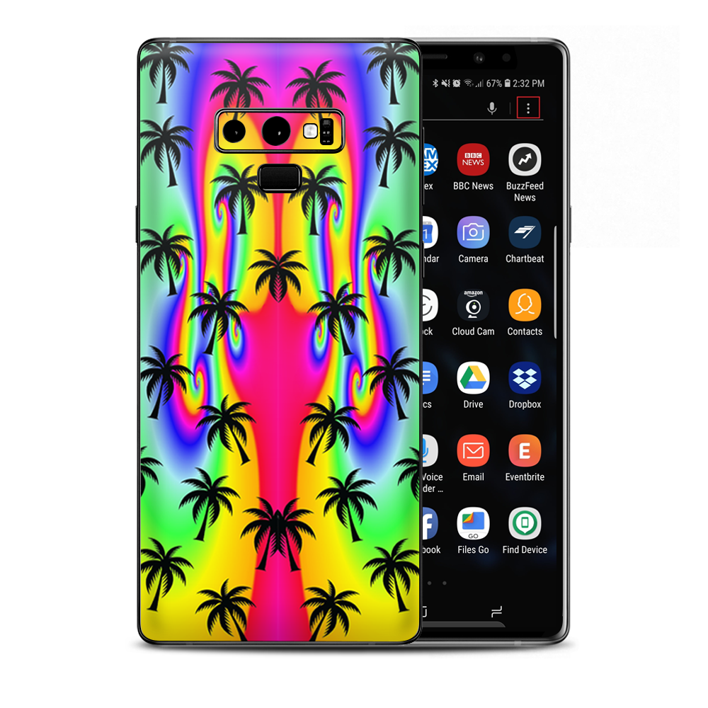 Rainbow Palm Tree Samsung Galaxy Note 9 Skin