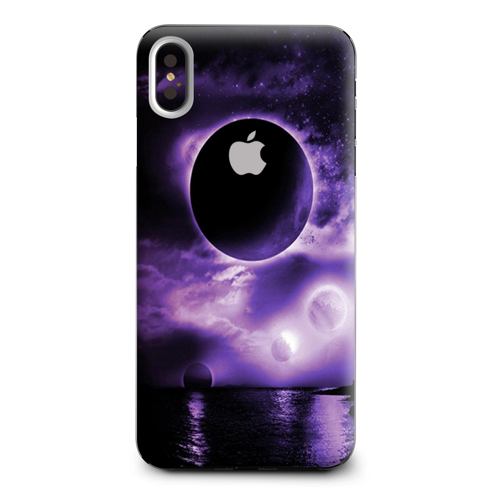 Eclipsed Moon Purple Sky Apple iPhone XS Max Skin