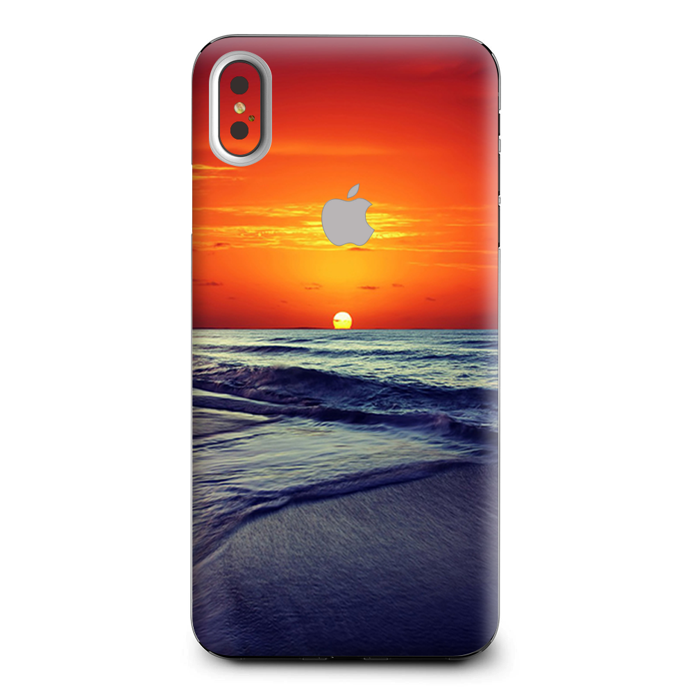 October Sunset On Beach Apple iPhone XS Max Skin