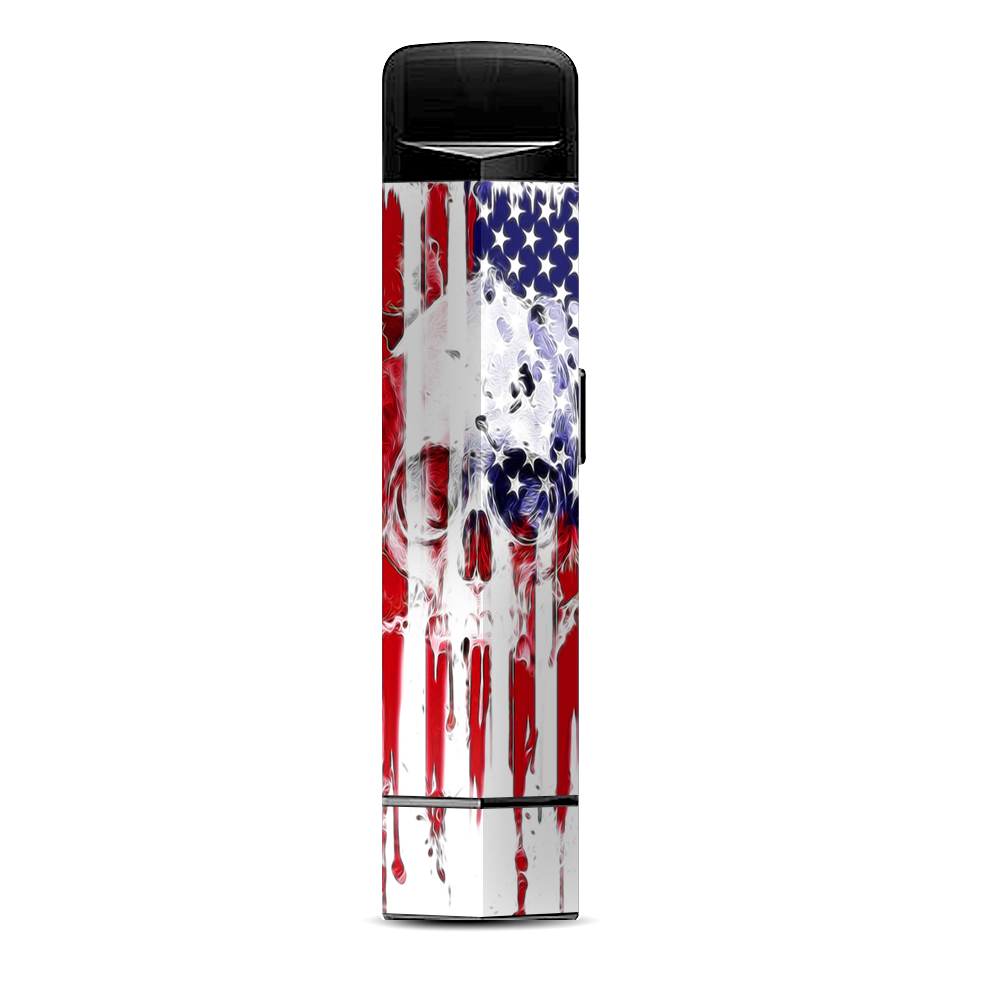  U.S.A. Flag Skull Drip Suorin Edge Pod System Skin