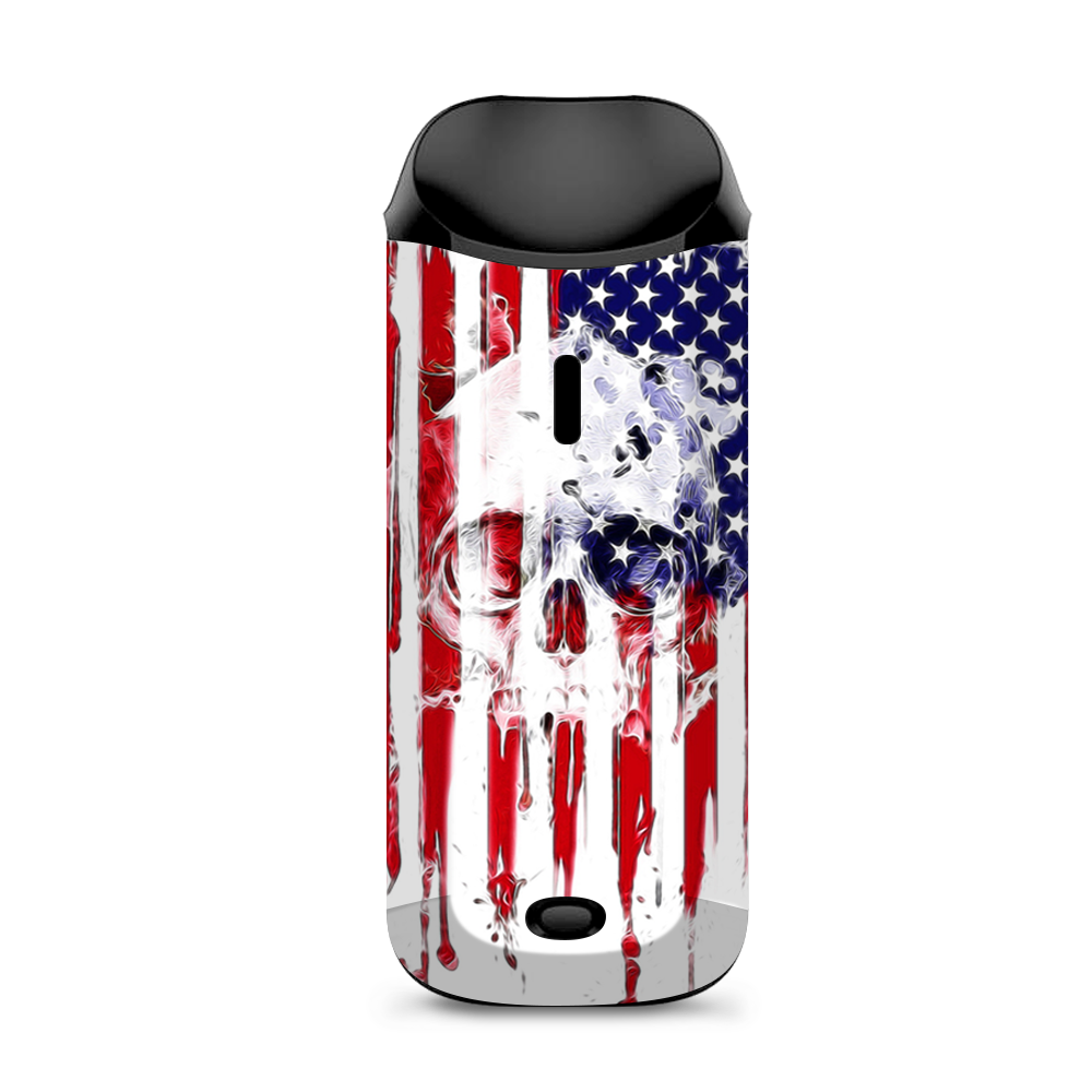  U.S.A. Flag Skull Drip Vaporesso Nexus AIO Kit Skin