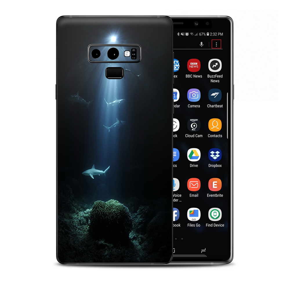 Under The Sea Sharks Samsung Galaxy Note 9 Skin