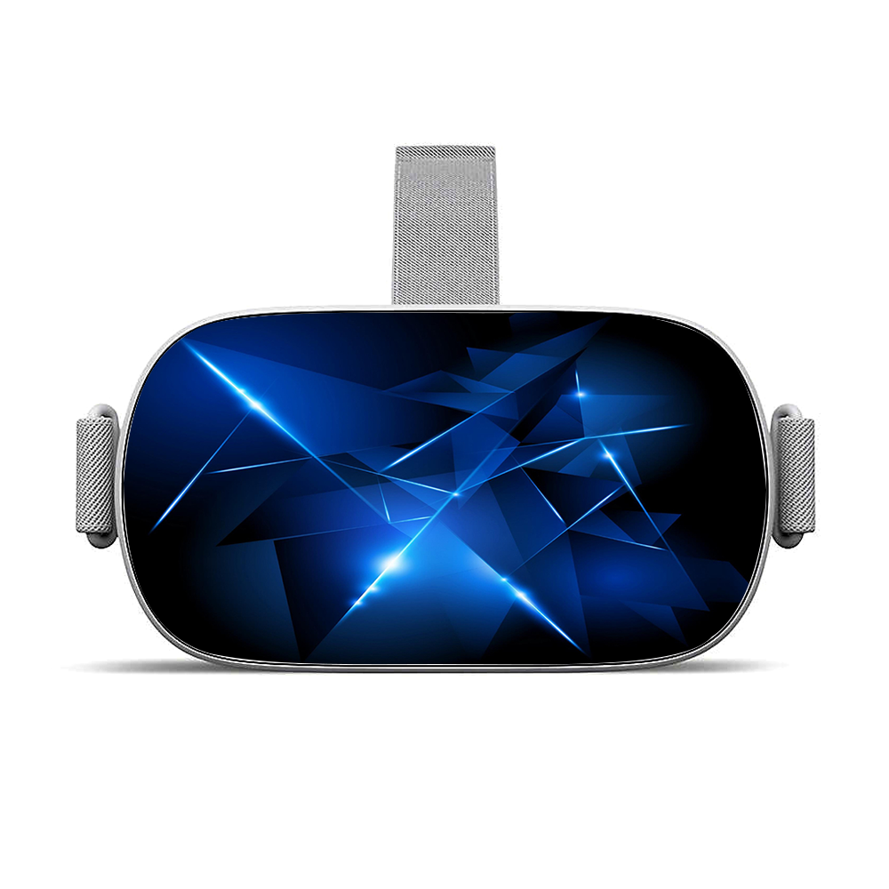 Triangle Razor Blue Shapes | Skin For Oculus Go VR – itsaskin.com