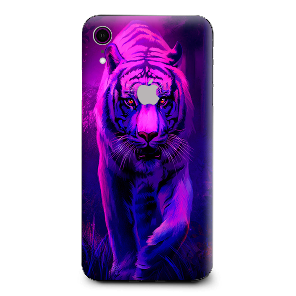 Tiger Prowl Pink Purple Neon Jungle Apple iPhone XR Skin