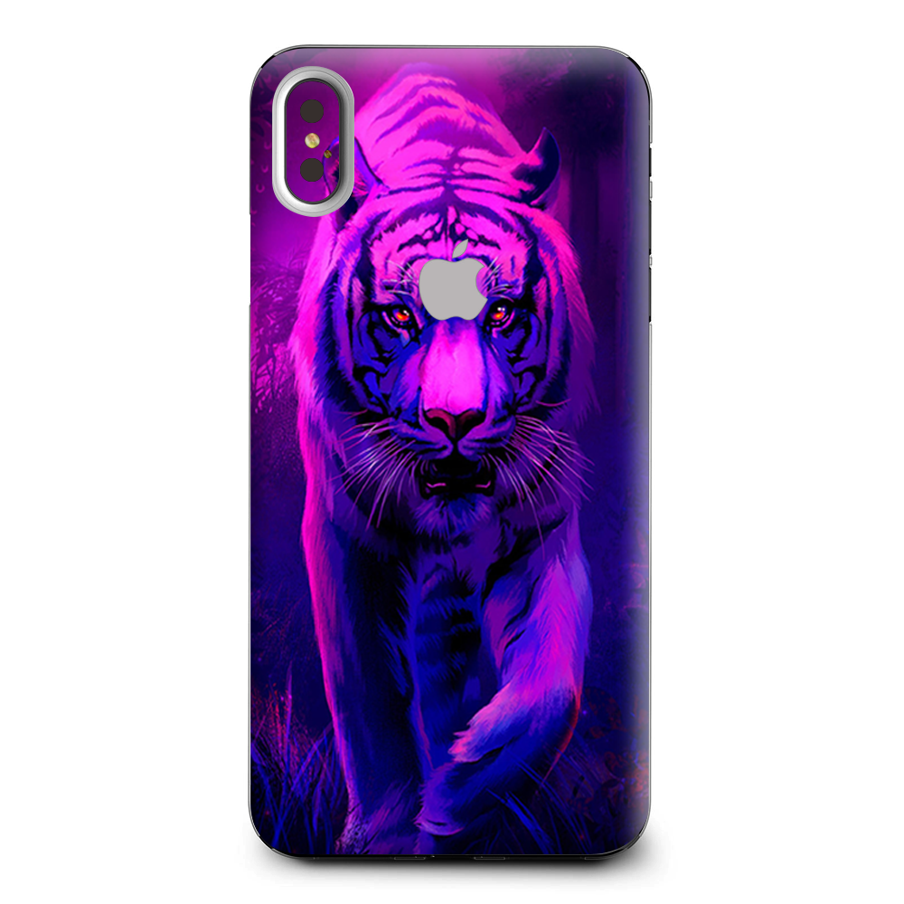Tiger Prowl Pink Purple Neon Jungle Apple iPhone XS Max Skin
