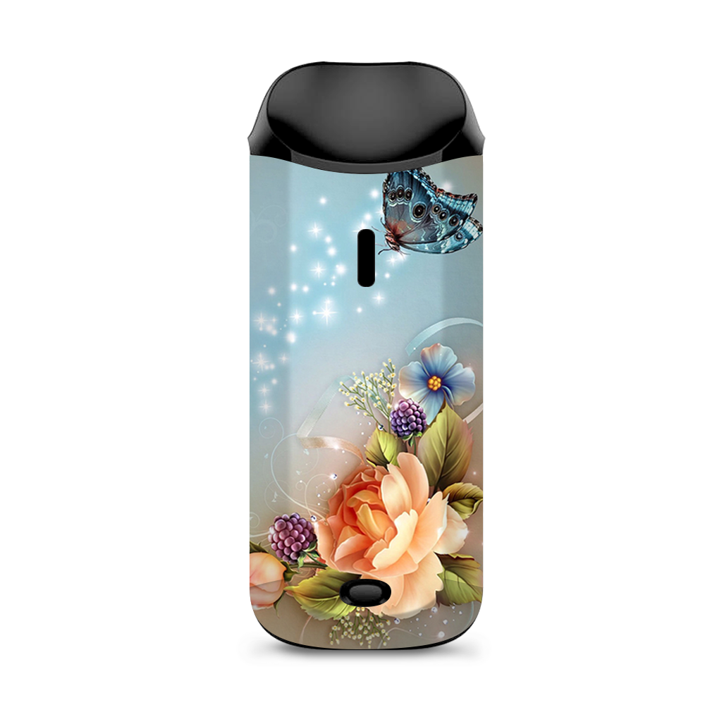  Sparkle Butterfly Flowers Vaporesso Nexus AIO Kit Skin