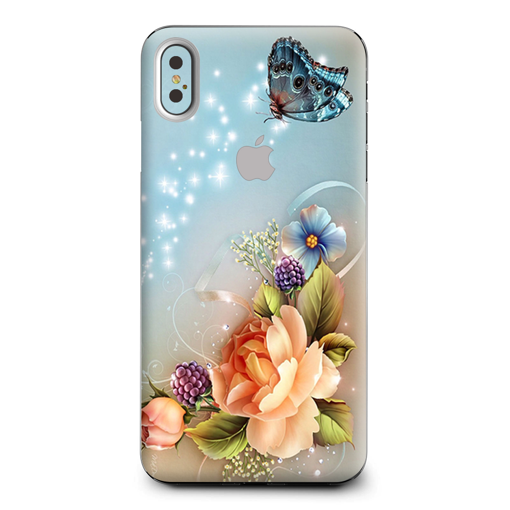 Sparkle Butterfly Flowers Apple iPhone XS Max Skin