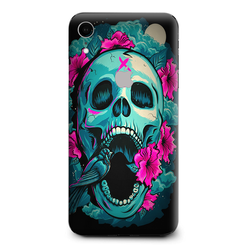 Skull Dia De Los Muertos Design Bird Apple iPhone XR Skin