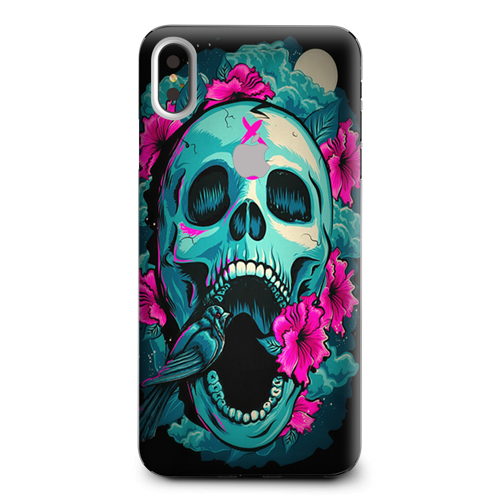 Skull Dia De Los Muertos Design Bird Apple iPhone XS Max Skin