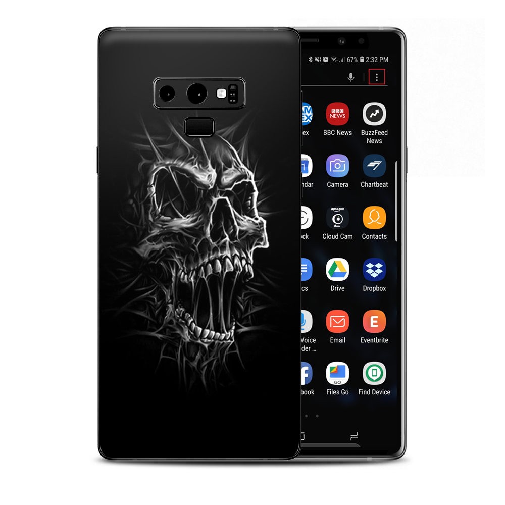 Skull Evil Stretch Slash Screaming Samsung Galaxy Note 9 Skin