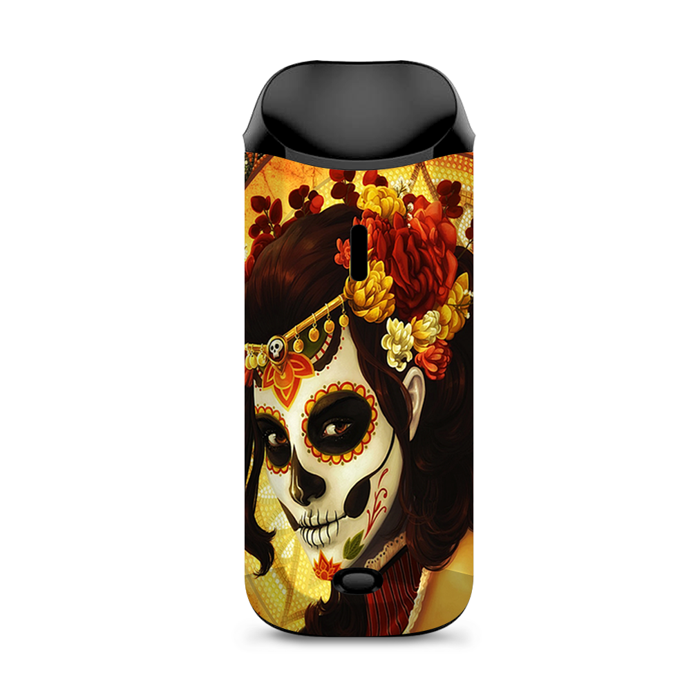  Skull Girl Dia De Los Muertos Paint Vaporesso Nexus AIO Kit Skin