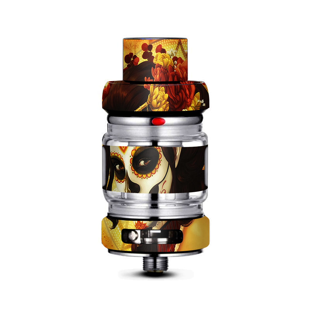  Skull Girl Dia De Los Muertos Paint Freemax Mesh Pro Tank Skin