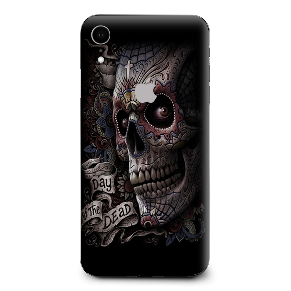 Day Of The Dead Skull Apple iPhone XR Skin