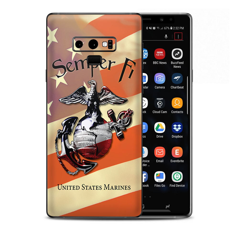 Semper Fi Usmc America Samsung Galaxy Note 9 Skin