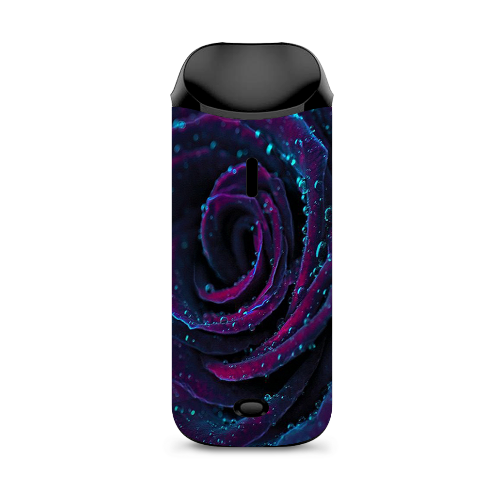  Purple Rose Pedals Water Drops Vaporesso Nexus AIO Kit Skin