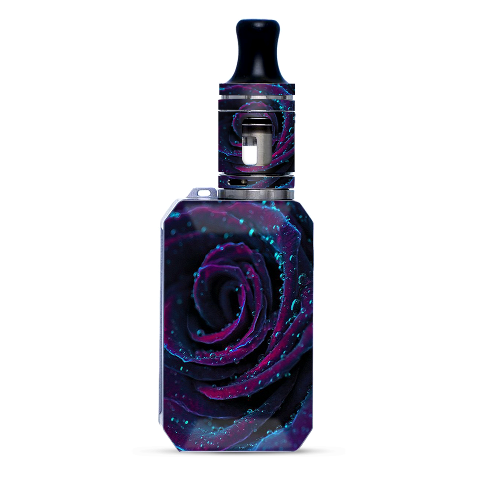 Purple Rose Pedals Water Drops
