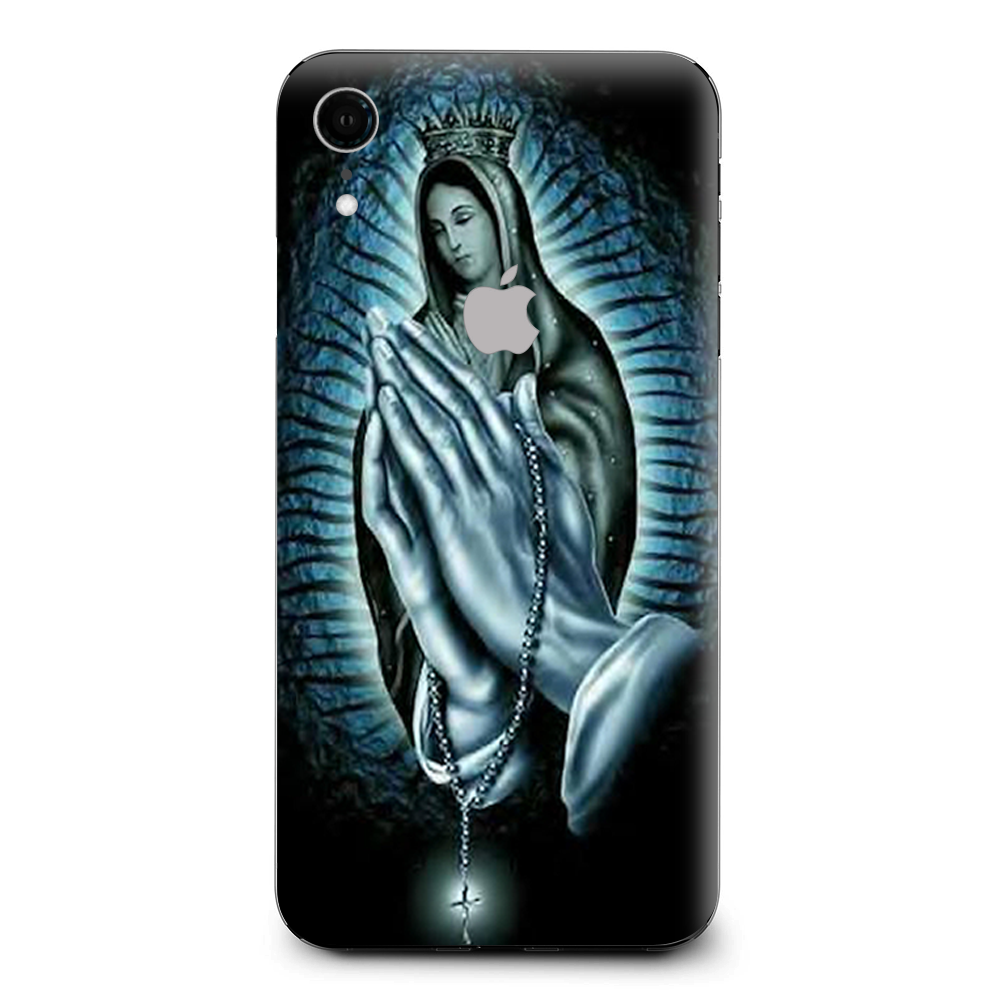 Prayer Praying Hands Mary Apple iPhone XR Skin