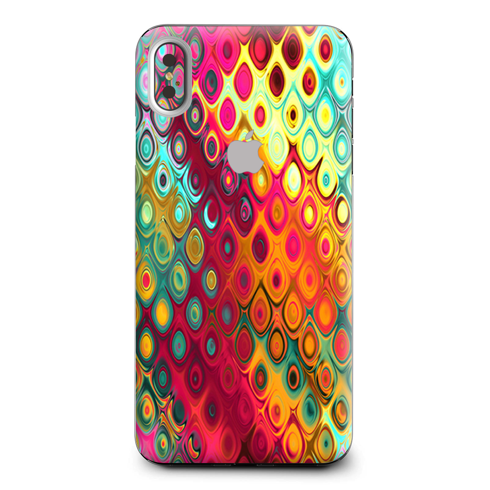 Colorful Pattern Stained Glass Apple iPhone XS Max Skin