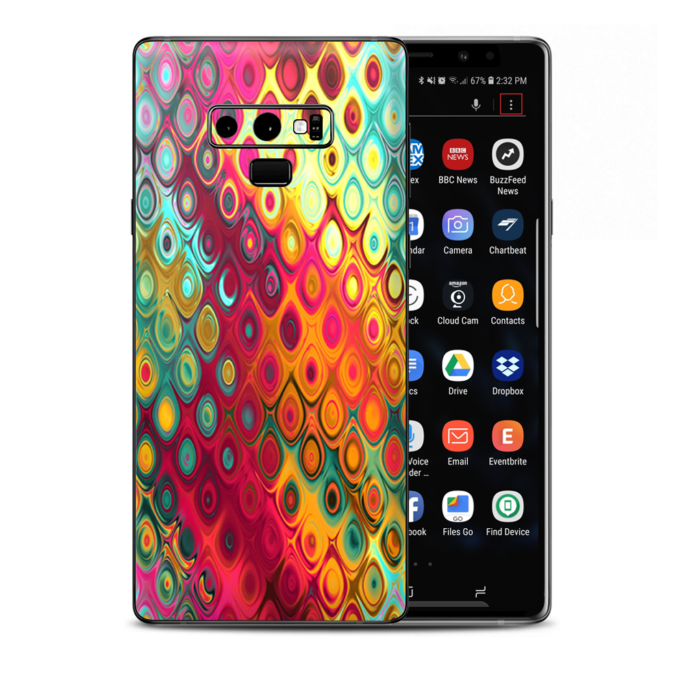 Colorful Pattern Stained Glass Samsung Galaxy Note 9 Skin