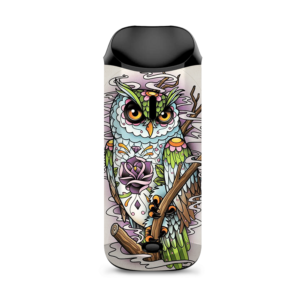  Owl Painting Aztec Style Vaporesso Nexus AIO Kit Skin