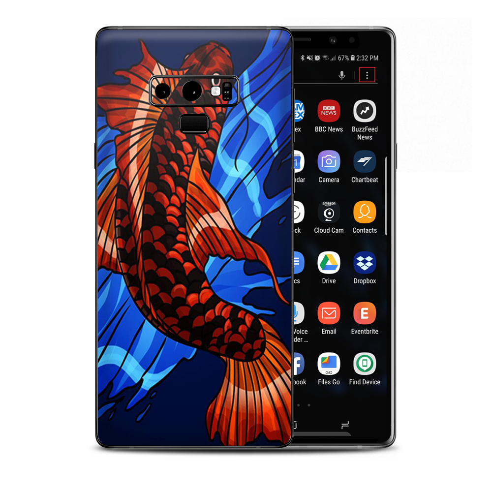 Koi Fish Traditional Samsung Galaxy Note 9 Skin