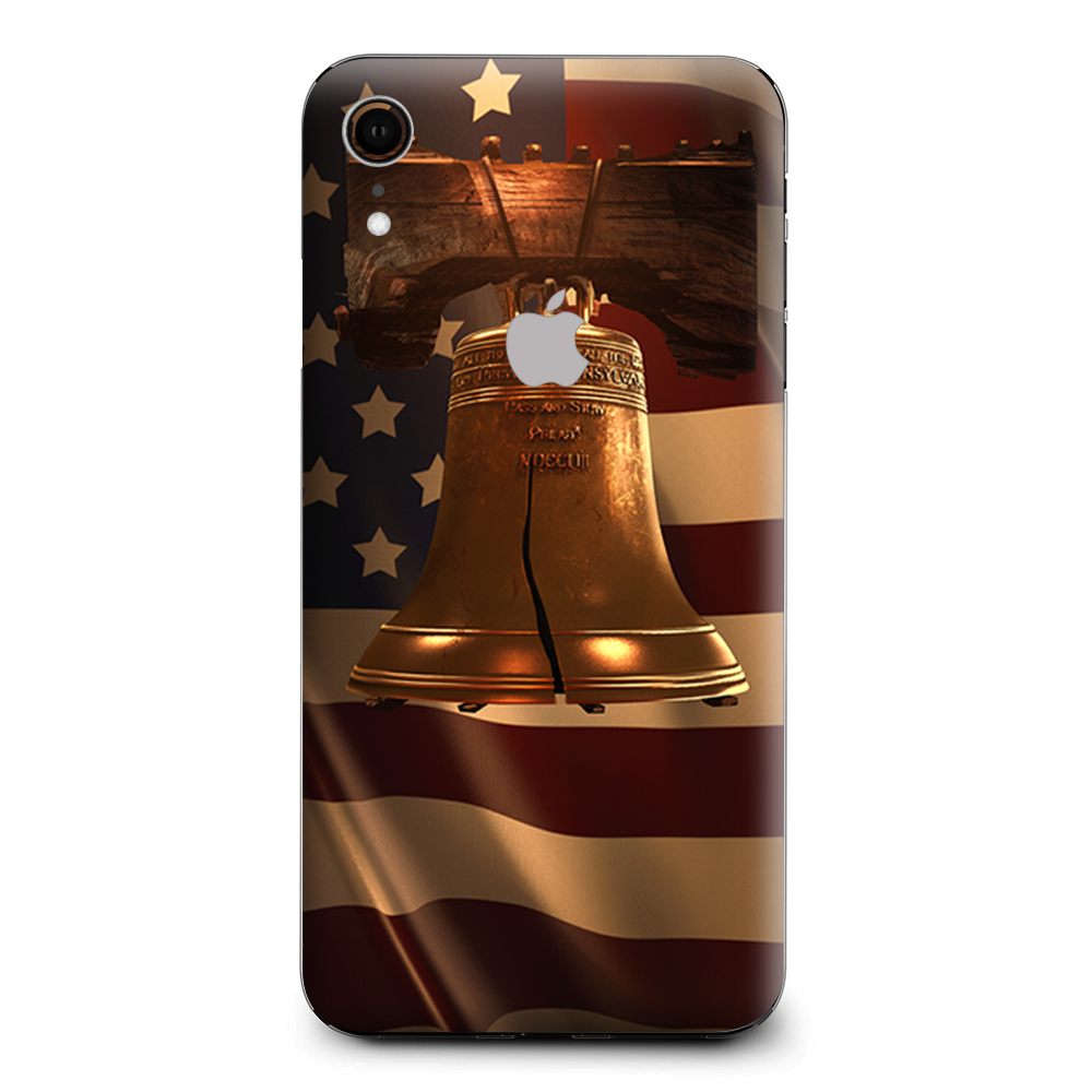 Liberty Bell And Flag Apple iPhone XR Skin