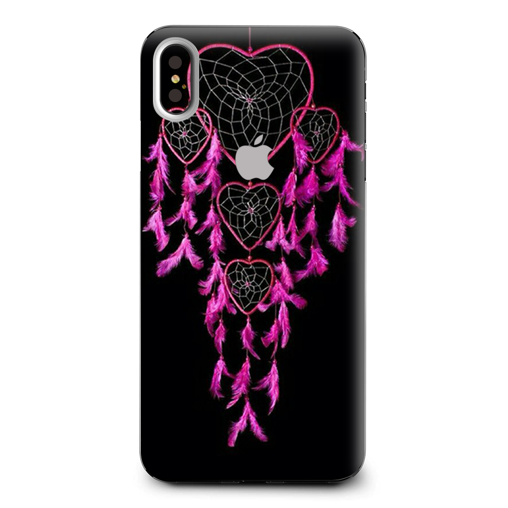 Heart Pink Feather Dream Catcher Apple iPhone XS Max Skin