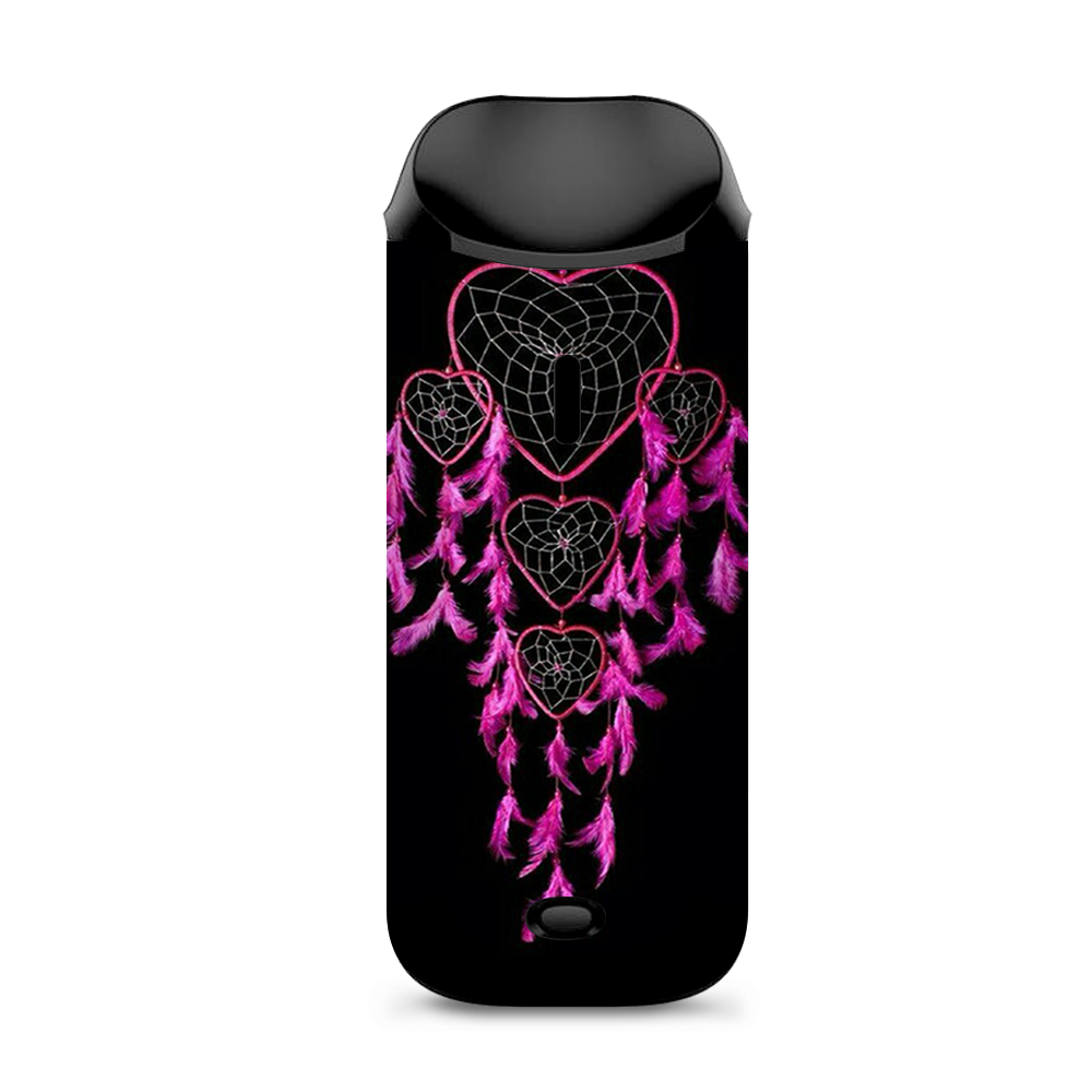  Heart Pink Feather Dream Catcher Vaporesso Nexus AIO Kit Skin