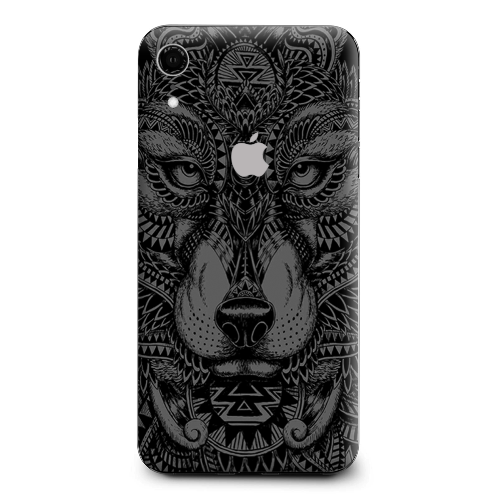 Aztec Lion Wolf Design Apple iPhone XR Skin