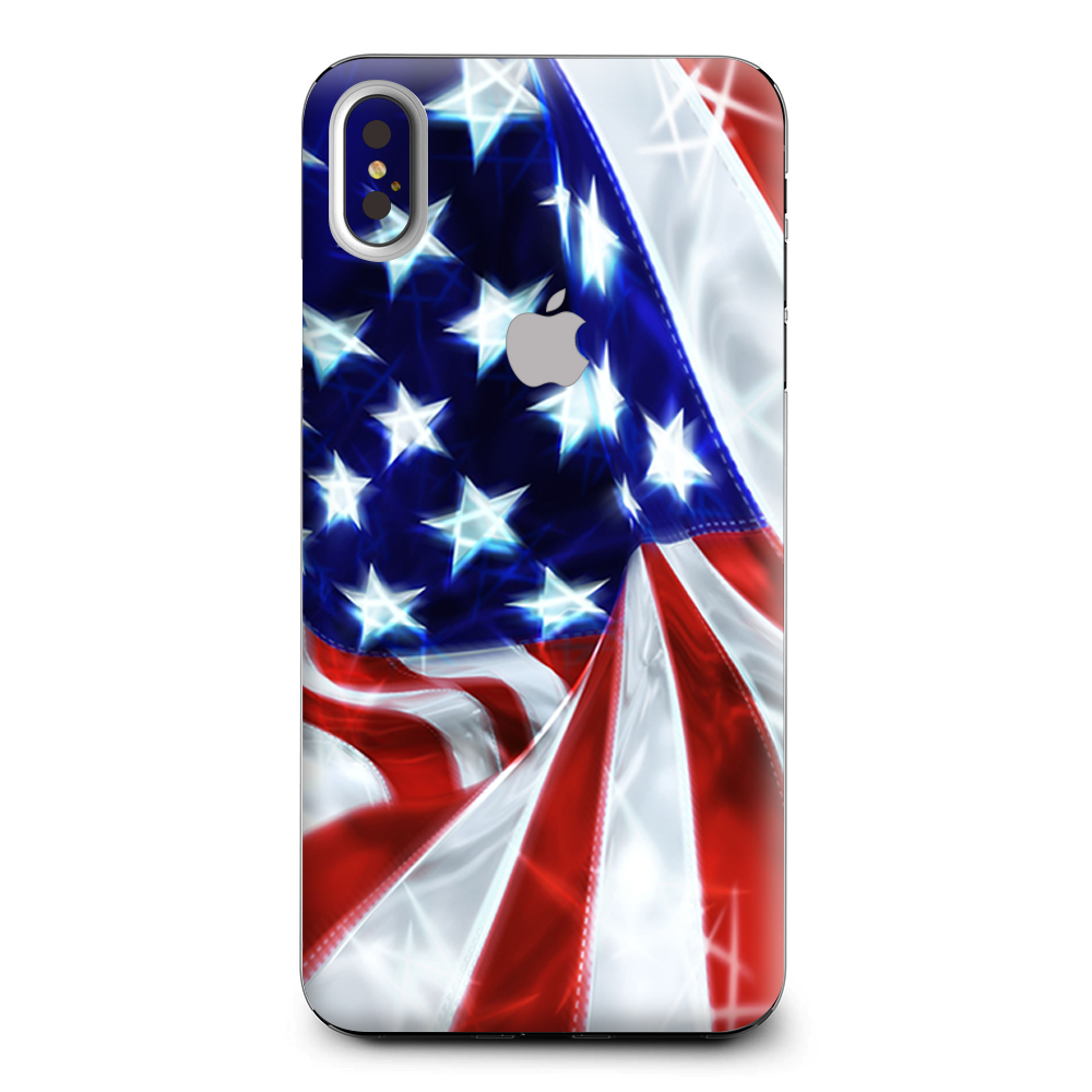 Electric American Flag U.S.A. Apple iPhone XS Max Skin