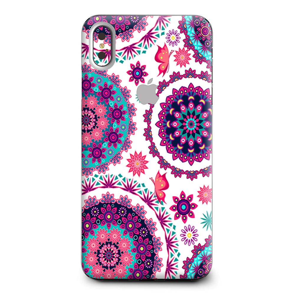 Flowers Paisley Butterfly Mandala Apple iPhone XS Max Skin