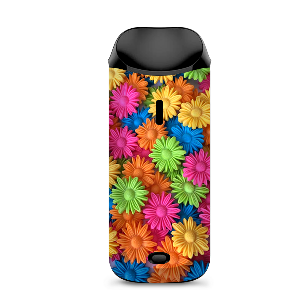  Colorful Wax Daisies Flowers Vaporesso Nexus AIO Kit Skin